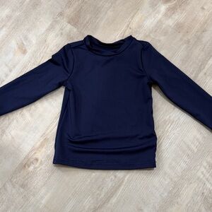 Navy Blue Kids Long Sleeve Swim Shirt